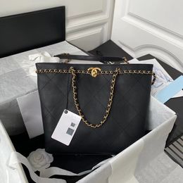 tote bag designer bag Hippie bag shopping bag with mirror quality class sheepskin large capacity the most classic black gold design of the season super exquisite