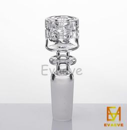 Smoke Quartz Nail Diamond Knot 2mm Thick 10mm 14mm 19mm MaleFemale Frosted Joint for bongs oil rigs8980390