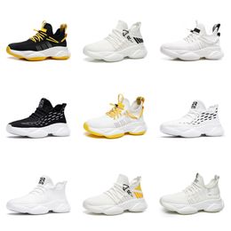 Running shoes Mens GAI breathable black white gray yellow Spring and Summer Breathable Lightweight Sneakers Nine