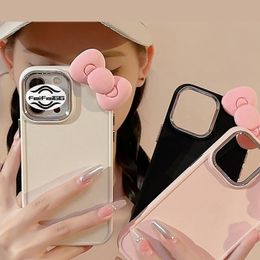 Cute pink bow 15 phone case 11 three-dimensional 13 silicone 14 promax suitable for 12 sets 14