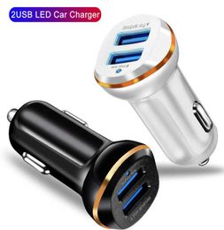 5V 31A Car Chargers Dual Usb Ports Charger Power adaptor Charger For IPhone 13 14 Samsung Galaxy S20 S22 lg android phone gps4368288