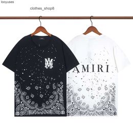 Short Shirt Mens T Tshirt Men's Designer Amirs Sleeve T-shirt Flower Pattern Print Trend Men Wo CGMS