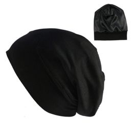 Elastic Cotton Turban Hat Solid Colour Women Headscarf Bonnet Inner Hijabs Cap Muslim Head Wraps Femme Wrap Chemo Beanie Skull Caps268T