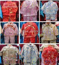 Chinese Rayon Silk LS Set Suits Pajamas Top Pant 10 setslot4434071