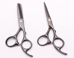 C1005 55039039 16cm Customised Logo Black Hairdressing Scissors Factory Cutting Scissors Thinning Shears Professional3981556