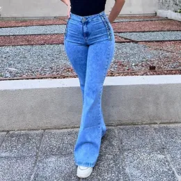 Jeans Skinny Jeans For Women 2023 Fashion Slim Fit Cargo Pants Blue Grey Micro Flared Pants Casual Y2k Trousers All Season Streetwear