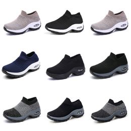 GAI Women Running shoes Men white triple black grey Beige dark Mesh breathable sneaker platform Shoes sport Four