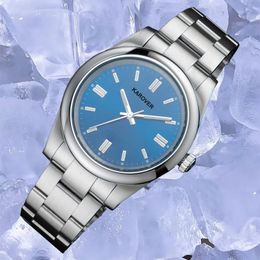 mens watch for women Automatic watch 36mm 41mm 8215 Movement 904L Stainless Steel watch band Folding Buckle Smooth bezel waterproof Classic Light blue dial dhgate