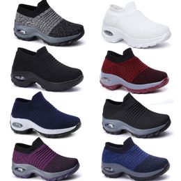 Large size men women's shoes cushion flying woven sports shoes hooded shoes fashionable rocking shoes GAI casual shoes socks shoes 35-43 63 trendings