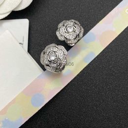 Stud New Style Luxury Designer Silver Stud Earrings High Never Fade Stainless Earring Geometry Flower Ear Loop Women Christmas Jewellery 240306