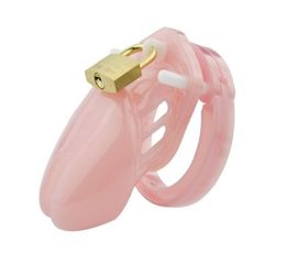 sexy Toys Small/Standard Male Device Cock Cage with 5 Size Rings Brass Lock Locking Number Tags2178656