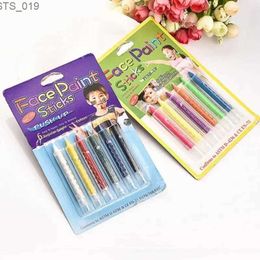 Body Paint 6 Colors Face Body Painting Pencils Paint Crayon Pen Stick Splicing Structure For Christmas Halloween Party Makeup Decoration