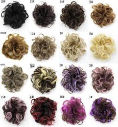 16Color New Arrival Style Hair Curler Puff Bud Elastic Hairbands Hair Ties Women Hair Accessories 5pcslot4813263