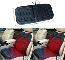 12V warm heating Car Seat Covers Universal Fit SUV sedans Chair Pad Cushion warm black for winter1128452