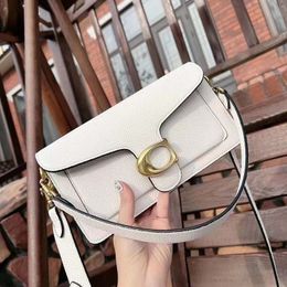 2024 Handbag man crossbody bag leather law stick small square mirror surface bag