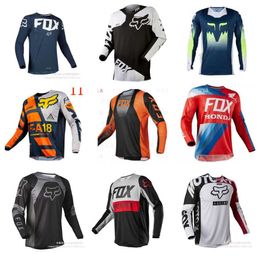 Men's T-Shirts Summer long sleeved motorcycle suit breathable and quick drying club team uniform mountain bike riding suit