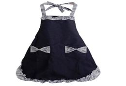 Cute Retro Lovely Vintage Ladies Kitchen Fashion Flirty Women039s Aprons with Pockets Black Patterns for Mother039s Day Gift3272858