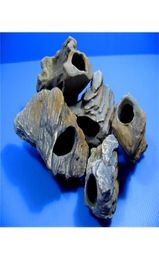 Cichlid Stones Ceramic rium Rock Cave Decoration for Fish Tank Ornament Decor 5 Sizes Y2009173217810