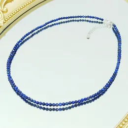 Pendants Lii Ji In Blue Choker Necklace Lapis Lazuli 3mm 925 Sterling Silver Women 40 4cm Christmas