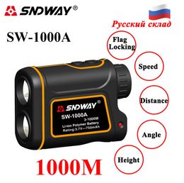 SNDWAY Laser Distance Meter 6001000M Laser Rangefinder 7X Monocular Telescope for hunting golf rangefinder laser meter distance T1215262