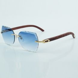 fashion cut lens sunglasses 8300817 high quality natural tiger wood legs sunglasses size 60-18-135mm