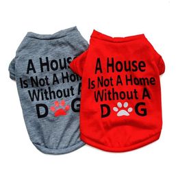 Dog Apparel Fashion Pet Supply Dog Clothe Puppy Cotton Tshirt Cat Clothes T Shirt 2 Colors 4 Drop Delivery Home Garden Pet Supplies Do Dhez9