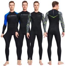 Swimwear Men Wetsuit Long Sleeve Swimsuit Surf Scuba Full Body Diving Suit Uv Sun Protection Upf50+ Water Sport One Piece Diving Clothing