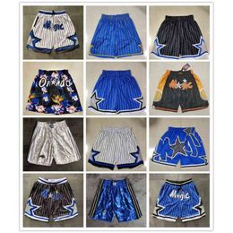 Shorts Orlando''magic''men Men's Summer Throwback Basketball Shorts Pocketlea0 357