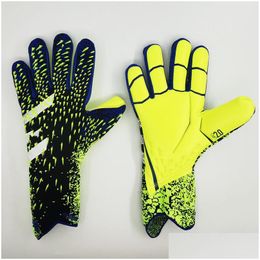 Sports Gloves 2021 Men Kids Size Latex Professional Soccer Goalkeeper Gloves No Finger Protection Football Drop Delivery Sports Outdoo Dhqzh