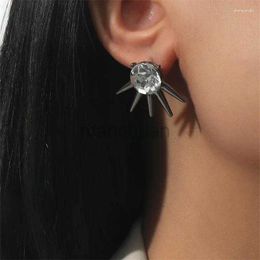 Dangle Stud Earrings Hip-hop Rock Punk Rivet Cool Jewellery Wholesale For Women Men Unisex 240306