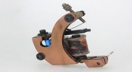 Professional Casting Iron Tattoo Machine 10 Wraps coil stainless steel Tattoos Body Art Gun Makeup Tool 100189625088704