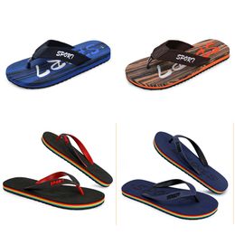 slippers spring summer red black pink green yellow blue brown mens low top breathable soft sole shoes flat men GAI-3541