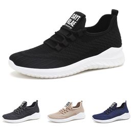 running shoes for men women Solid color hots low black white Blanched Almond breathable mens womens sneaker walking trainers GAI