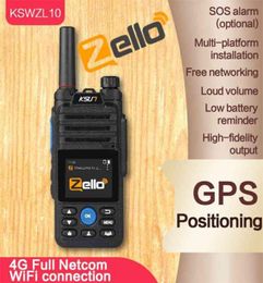 KSUN ZL10 Network Transceiver Zello Walkie Talkie Long Range 4G GPS WIFI Mobile Ham Radio Amateur Android 100km 2108177084027