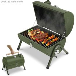 BBQ Grills ACWARM HOME portable charcoal grill small barbecue smoker grill TableTop barbecue charcoal grill for outdoor camping gardens Q240305