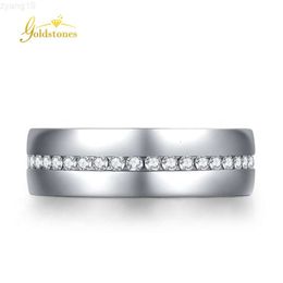Hot Sale Custom 9k 14k 18k White Gold Round Cut Vvs Moissanite Fine Jewellery Rings for Men