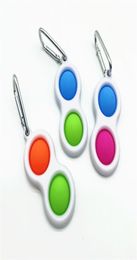 2 3 Balls Keychain Push Bubble Sensory Toy Keyring Autism Special Needs Stress Reliever Simple Key Chain Pendent DHL H31KP485005511