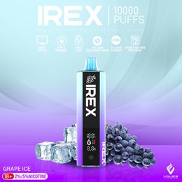 EU Hot Sale Digital Screen Vape Pen Irex 10000 Puffs Disposable Vape Pen 10K 12K 15K Puff Vapes Prefilled Pod 2%5% Nicotine E Cigarettes