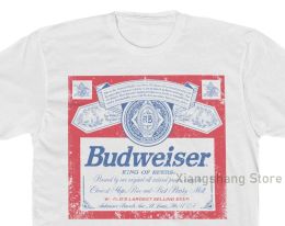 T-shirt BUDWEISER beers classic vintage style beer Tshirt Budweiser Shirt cotton casual Men t shirt Women's tee shirts tops