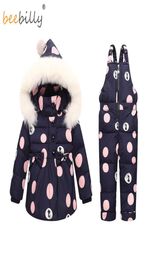 Winter Baby Girls Clothing Sets Warm Children Down Jackets Kids Snowsuit Baby Ski Suit Girl039s Down Jackets Outerwear CoatPan6758215