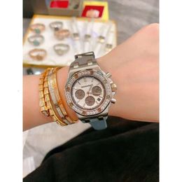 ap women expensive diamond watch royal oak bust down watches 97EF fantastic diamonds bezel rubber strap fashion quartz uhr montre audmar luxe MAOD