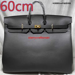 Genuine Leather Handmade Handbag Bk60 High Capacity Handbags 60cm Bag Large Travel Bag Large Capacity Bag Leather Travel Baghave logo HB0H