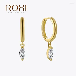 Hoop Earrings ROXI Horse Eye Diamond Pendant 925 Sterling Silver Gold Fashion Accessories Jewelry Ladies Personality Luxury