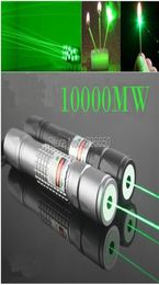 Ponteiros laser verde militar 100w 100000m 532nm lanterna lazer de alta potência queima de luz caça 2205105988726
