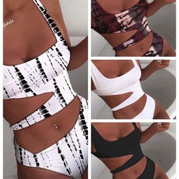 23 New European and American Women's Sexy One-piece Slimming Solid Color Bikini Swimsuits Wholesale by Bikini Swimwear Manufacturers