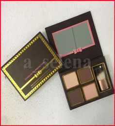Face Makeup Bronzers Contour Chiseled To Perfection Highlighters Pressed Powder Palette 4 Color Concealer with Brush4802861