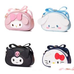 Backpacks Black Pink White Melody Pu One Shoder Bag Girl Cute Soft Accessories Mesr With Zipper Drop Delivery Baby, Kids Maternity Acc Dhn4T