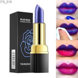 Lipstick Blue Rose Lipstick Temperature Colour Changing Lip Moisturising Balm Female Makeup Sexy Lip Gloss Shiny Lipstick Free Shipping