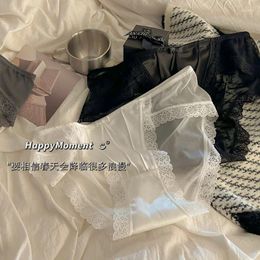 Women's Panties Underwear Ladies Seamless Thin Girl Satin Pure Desire Lace Sexy Mesh Cotton Crotch Waist Shorts