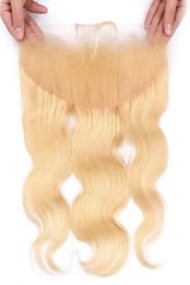 13x4 Ear To Ear Lace Frontal Body Wave 613 Blonde Colour Human Hair Closure with Baby Hair7126553